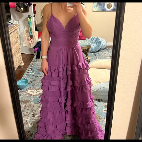 COPY - Purple gown, bridesmaid dressing, formal wedding - Picture 2 of 2